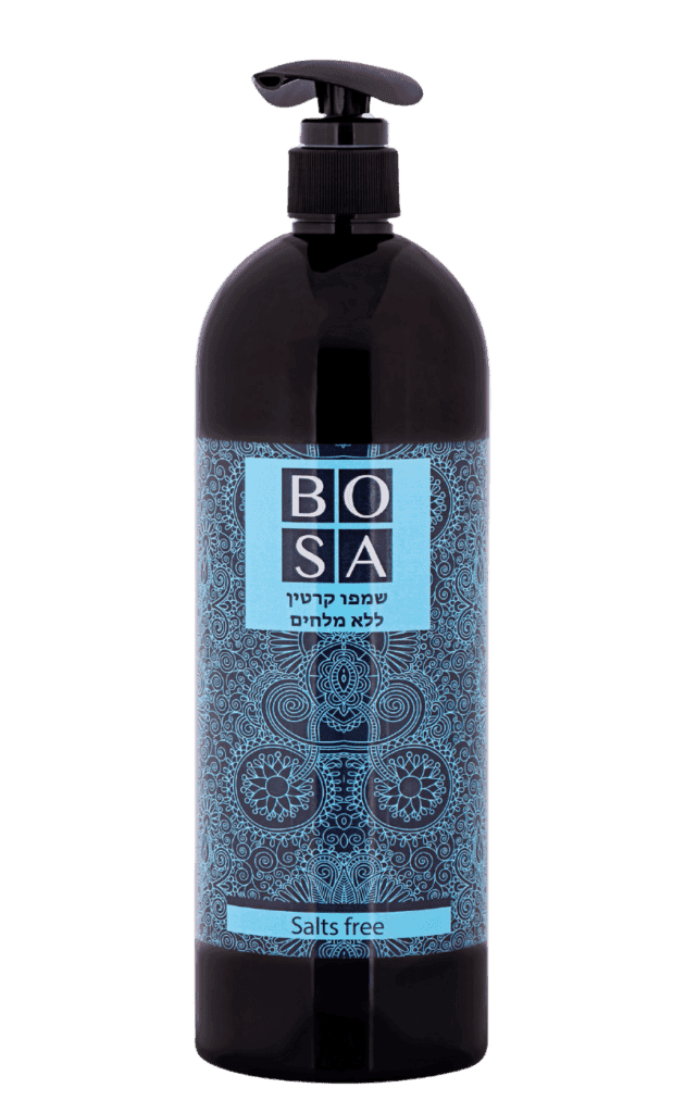 בקבוק שמפו קרטין ללא מלחים מסדרת BOSA